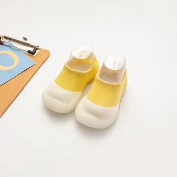 0-3Év Baba zokni cipő Kislány fiú Első sétálók Gyerek fiú cipők Egyszínű puha talpú újszülött tavasz gyermek padló tornacipő