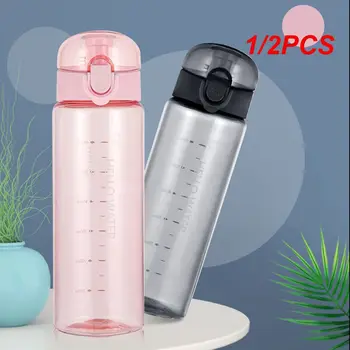 1/2PCS Fitness vizes palack divat szivárgásmentes ivópohár fehér Népszerű praktikus vízpohár