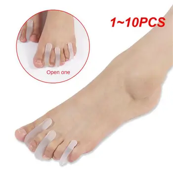 1 ~ 10DB pad a lábujjon Kis hüvelykujj szilikon Napi használat Toe Bunion Corrector Guard Straightener Ujj lábujj elválasztó lábápolás