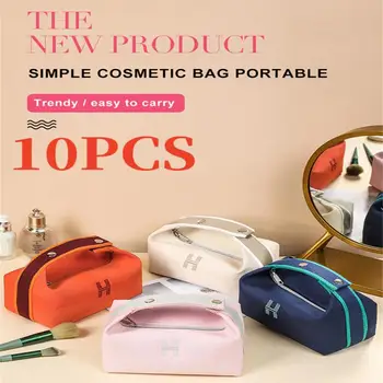 10/5PC Nagy utazási kozmetikai táska nőknek bőr smink rendszerező Női piperekészlet táskák Make Up Case tároló tasak Lady Box