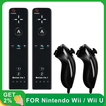 2 az 1-ben vezeték nélküli játékvezérlő Nintendo Wii játékokhoz Vezérlés Wii U-hoz Távirányító joystick joypad
