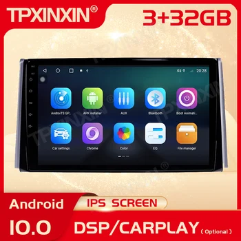 2 Din Carplay Android rádióvevő multimédiás sztereó Toyota RAV4 2019 GPS navigációhoz Audio WiFi videofelvevő fejegység
