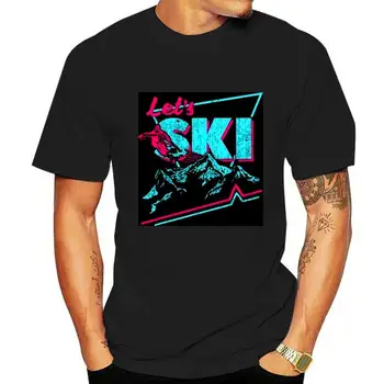 2022 új divat Retro Ski Vintage 80-as évek 90-es évek Sífelszerelés Síruházat póló 100% pamut pólók férfiaknak és nőknek