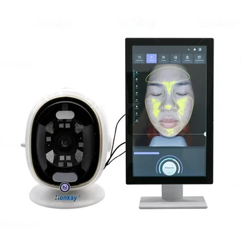 2023 Hordozható 3D arcbőr-szkenner Arcbőr-detektor Tükör teszter Diagnosztikai bőrelemző gép a szépségszalon gyógyfürdőjéhez
