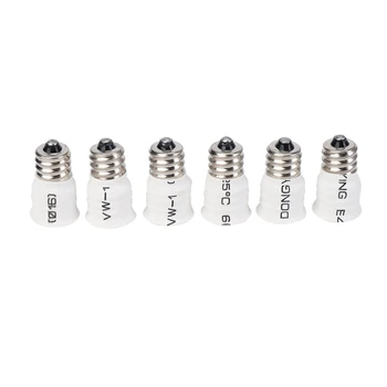 30 darabos csomag E12 - E14 fehér izzó átalakító LED lámpatartó lámpa adapter foglalat váltó Kiváló minőségű