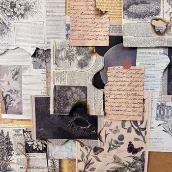 30 lap Retro Insts stílusú szemétnapló Újság anyag Papír scrapbooking DIY dekoratív kollázs naplózáshoz