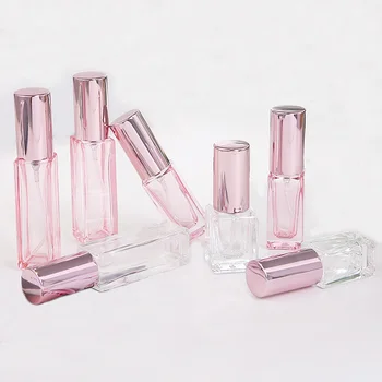 3db 4ml / 9ml / 20ml / 30ml rózsaszín és átlátszó protable újratölthető porlasztó utazási üveg spray parfümös palackok finom ködszóróval