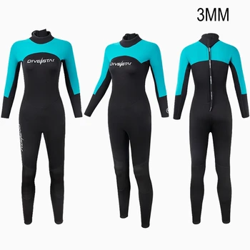 3MM neoprén sznorkelezés Tartsd melegen szigonyhorgászat Kajak búvárruha Női búvárruha Búvárkodás Víz alatti vadászat Teljes Bdoy szörfözés WetSuit