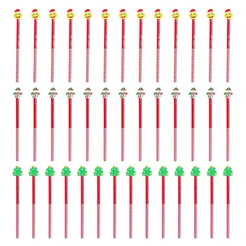 40Pcs karácsonyi témájú levélpapírceruza radírral Karácsonyi írószer készlet