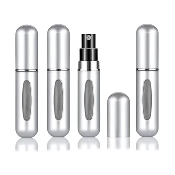 4db 5 ml-es Mini hordozható újratölthető parfümös üveg utántöltő spray-palack kozmetikai tartály porlasztó palack utazáshoz