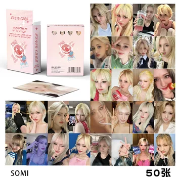 50db/set Kpop SOMI kis kártyák Somi Album Kis kártyák LOMO kártyák Flash kártyák Képeslapok Dobozos kártyák FotókártyákAjándék Kpop 2023