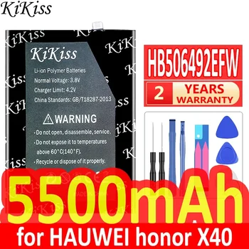 5500mAh KiKiss Erőteljes akkumulátor HB506492EFW a HAUWEI Honor X40-hez