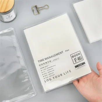 A5 A6 Folyóiratok tervezője Könyv védő PVC átlátszó notebook tok Vízálló védőtok Irodai kellékek