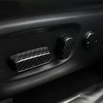 ABS matt/karbon ülésbeállító gomb gombkapcsoló burkolat 5db Toyota Highlander 2015 2018 2020