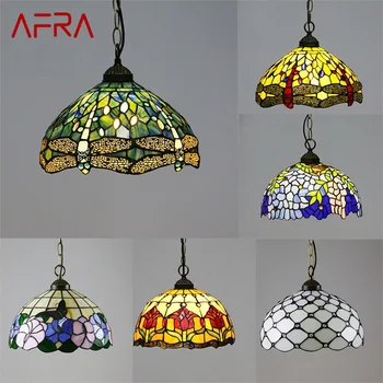 AFRA Tiffany függőlámpa Modern LED kreatív lámpatestek dekoratív otthoni nappali étkező