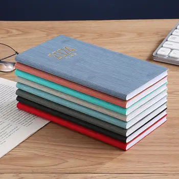 Agenda Notebook 2024 tervező készlet A6-os notebook hamis bőrborítással 12 hónapos naptár otthoni irodához Iskolai használat tervező