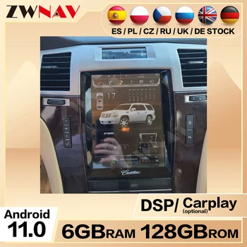 Android képernyő Cadillac Escalade2007 2008-2014 autó Auto Rádió Multimédia sztereó Carplay Bluetooth fejegység kijelző DSP GPS