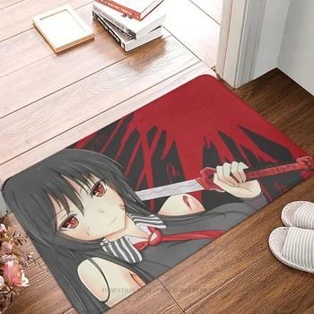 Anime Akame Ga Kill csúszásmentes lábtörlő nyomtatás Wibu fürdőhöz Konyhai szőnyeg imaszőnyeg beltéri minta dekoráció