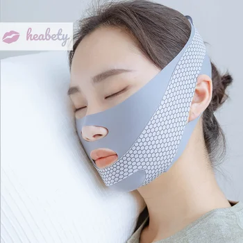 Arcplasztika alvással Face V Shaper arckarcsúsító kötés relaxációs alakemelés Dupla álla csökkentése Arcvékonyító szalag masszázs