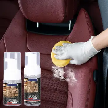 Autó belső bőrtisztító habtisztító öregedésgátló tisztító autósülés folteltávolító kondicionáló UV-védelemmel drapéria
