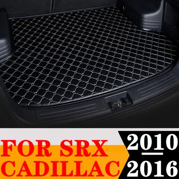 Autó csomagtartó szőnyeg Cadillac SRX 2016 2015 2014 2013 2012 2011 2010 Hátsó rakomány bélés Farok Csomagtartó tálca Poggyász Pad szőnyeg AUTO alkatrészek