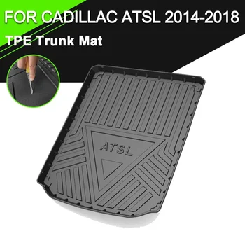 Autó hátsó csomagtartótakaró szőnyeg Cadillac ATSL 2014-2018 TPE vízálló csúszásmentes gumi rakománybélés kiegészítők