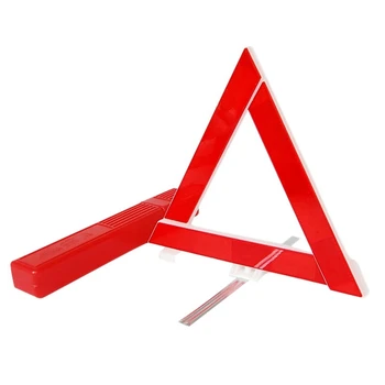 Autó Jármű vészhelyzeti meghibásodásra figyelmeztető tábla háromszög alakú fényvisszaverő közúti biztonság összecsukható fényvisszaverő közúti biztonság