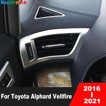 Autó oldali légkondicionáló szellőzőnyílás burkolat burkolat Toyota Alphard Vellfire 2016 2017 2018 2019 2020 2021 szénszálas kiegészítők
