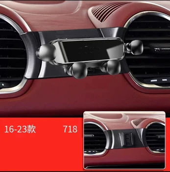 Autós telefontartó Porsche 718-HOZ 2023 2022 2021 2020 2019 2018 - 2016 Autó stílus konzol forgatható támogatás Mobil kiegészítők
