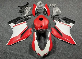 befecskendezés Új ABS motorkerékpár burkolat készlet Ducati 899 1199 Panigale s 2012 2013 2014 12 13 14 Karosszéria szett piros fehér matt