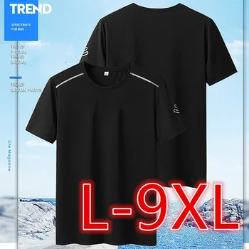 Big Size férfi póló L-9XL póló Camiseta Deportiva Para Hombres Fast Dry футболка оверсайз