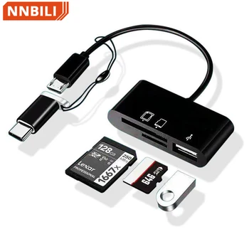 C típusú adapter TF CF SD memóriakártya-olvasó OTG író kompakt flash USB-C IPad Pro készülékhez Huawei Macbookhoz USB C típusú kártyaolvasó