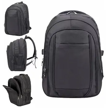 Computer School Travel hátizsák Hátizsák Poliészter Fekete Szürke Nylon Üzleti utazás Ingázó Férfiak Iskolai laptop hátizsák