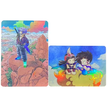 Dragon Ball Flash kártya törzsek Goku Chichi egykártyás klasszikus anime játékgyűjtemény kártyák ajándék játékok