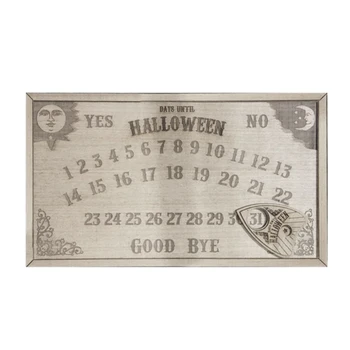E5BB Halloween mágneses visszaszámláló naptár Halloween visszaszámláló jel Kísérteties és stílusos lakberendezési dekorációk Falra akasztható dísz