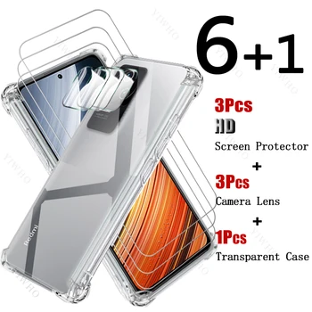  edzett üveg képernyővédő fólia Xiaomi Redmi K40S puha szilikon ütésálló tok sebességmérő kamera lencséje Redmi K 40 S K40 40S készülékhez
