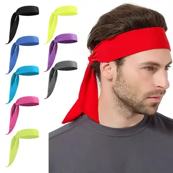 Fashion Bandanas hajpánt fejpánt Fejpánt nyakkendő futáshoz Tenisz Karate Atlétika Rövid stílus Hajkiegészítők 7
