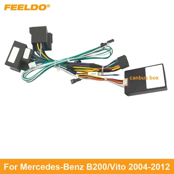 FEELDO Car Audio kábelköteg Canbus dobozzal Mercedes-Benz B200 utángyártott 16pin CD/DVD sztereó telepítőhuzal adapter