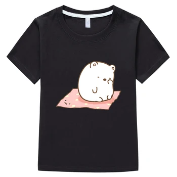Gyerekek Sumikko Gurashi pólók Nyári ruhák Gyermek rajzfilm mintás pólók Fiúk lányok Tini pólók Anime pólók 100% pamut