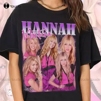 Hannah Montana ing Vintage 90S stílusú ing Uniszex póló fiú ingek Tedd viccessé a designodat Művészet Streetwear Rajzfilm póló