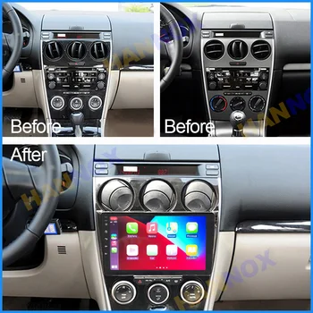 HANNOX A Mazda 6 2006-2015 Android autórádió multimédia DVD lejátszó GPS navigáció 2din videó RDS DAB FM AM Carplay WIFI