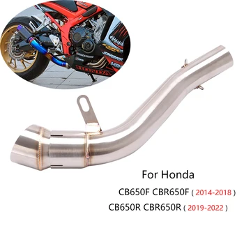 Honda CBR650R CB650R 2019-2022 CBR650F CB650F 2014-2018 kipufogóvégekhez Motorkerékpár középső lengőkaros csőcsúszás 61 mm-es kipufogócsőn