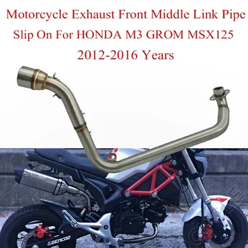 HONDA M3 GROM MSX 125 MSX125 2012 és 2016 között Teljes rendszer módosított Moto Escape motorkerékpár kipufogó első középső összekötő cső