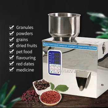  Háztartási automatikus mérleg- és csomagológép Szemcsés por Rizs tea Élelmiszerpor intelligens töltőgép