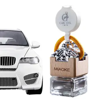 Jade Seal Shape Üres üvegpalack Autó lógó parfüm Visszapillantó tükör dísz Légfrissítő olajokhoz Diffúzor