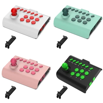 Játék joystick BT vezetékes csatlakozás Arcade konzol harci vezérlő kapcsolókhoz Játékvezérlő tábla