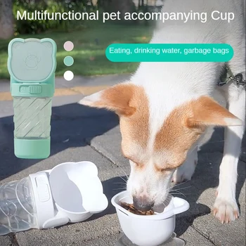 Kisállat kellékek Okos helyhasználat Zöld kutya vízadagoló Kutya szökőkút Kisállat vizes csésze Travel Abs és higiénikus