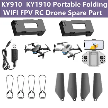 KY910 KY1910 4K WIFI FPV Smart Hover RC drón alkatrészek 3.7V 800mAh akkumulátor / propeller / proctect keret / távirányító / USB vonal