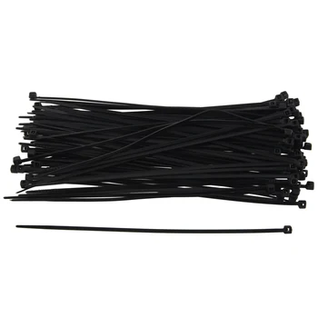  kábelkötegelők Kábelkötegelők / cipzárak Szín: fekete Méret: 140 mm x 2.5 mm 100db 100db