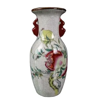 Kínai régi porcelán darás máz nyitott darab pasztell mosoly száj gyakran nyitott mintás amfora vázák
